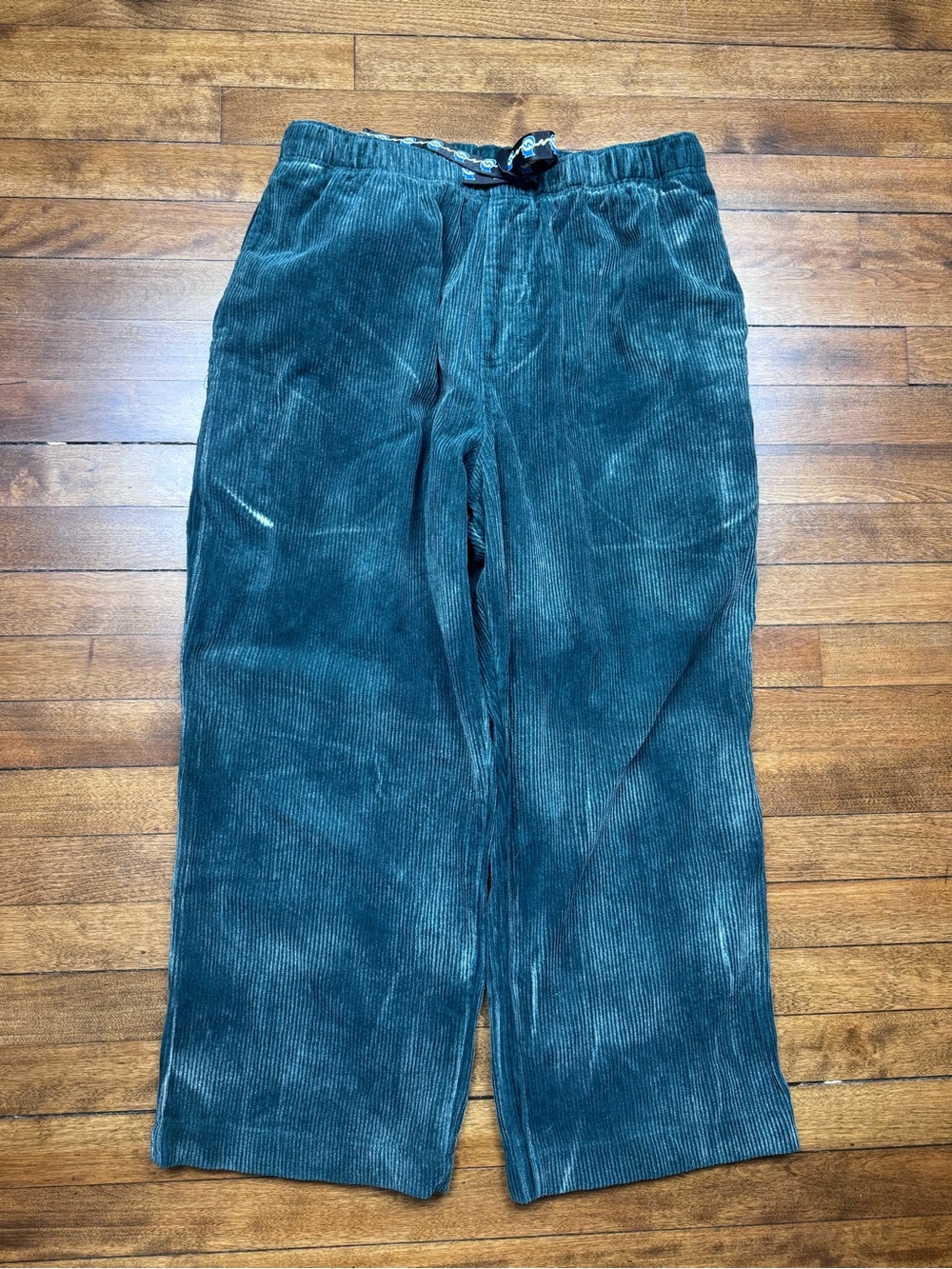 Brain Dead Bleached Mallard Green Corduroy Climbing Pants Size Large
